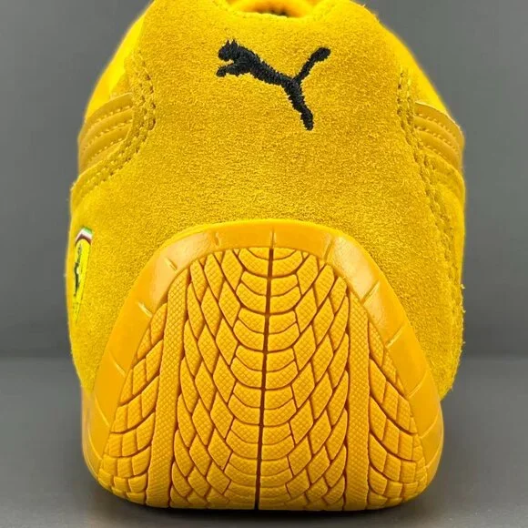 PUMA Scuderia Ferrari Suede Sneakers Yellow Men - Picture 9 of 12